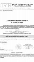 Aprobata techniczna - ościeżnice drzwiowe